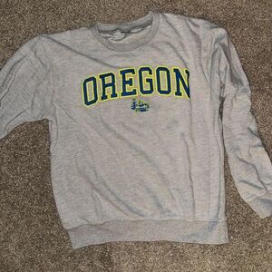 Gray Oregon Crewneck Sweater